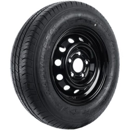 Rueda 165 R13c Untrailer Llanta Negra
